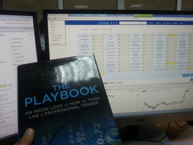 Play Book inside the market)