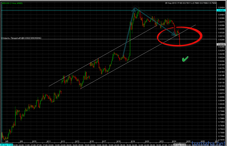 По *NZDUSD отработался