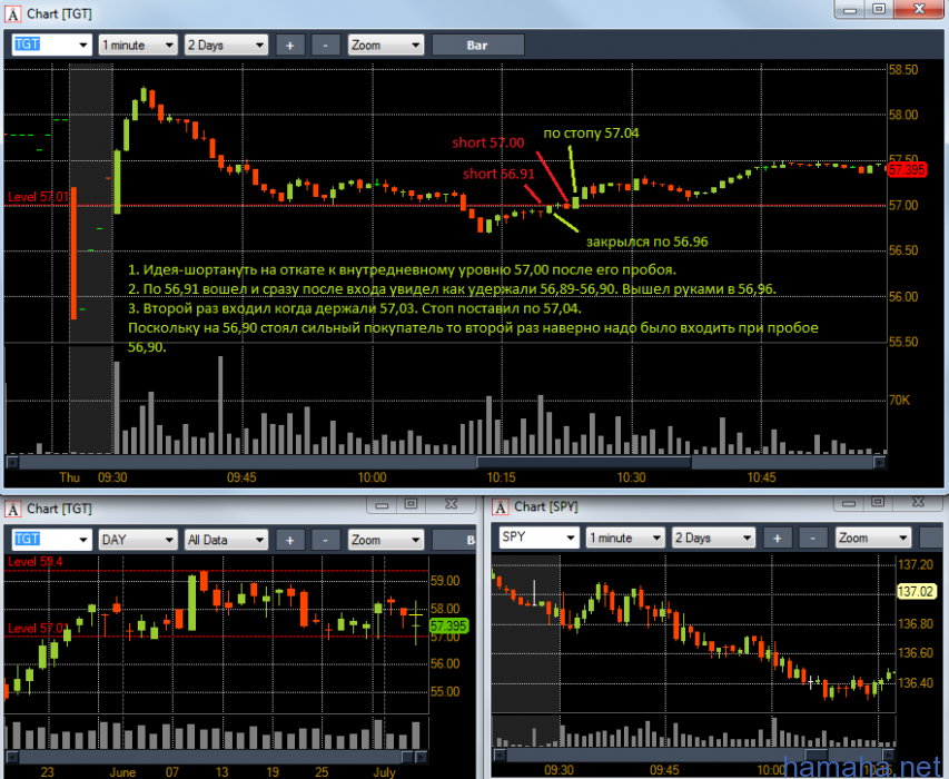 Торговля 05.07.2012. ROST, NKE, VVUS, TGT.