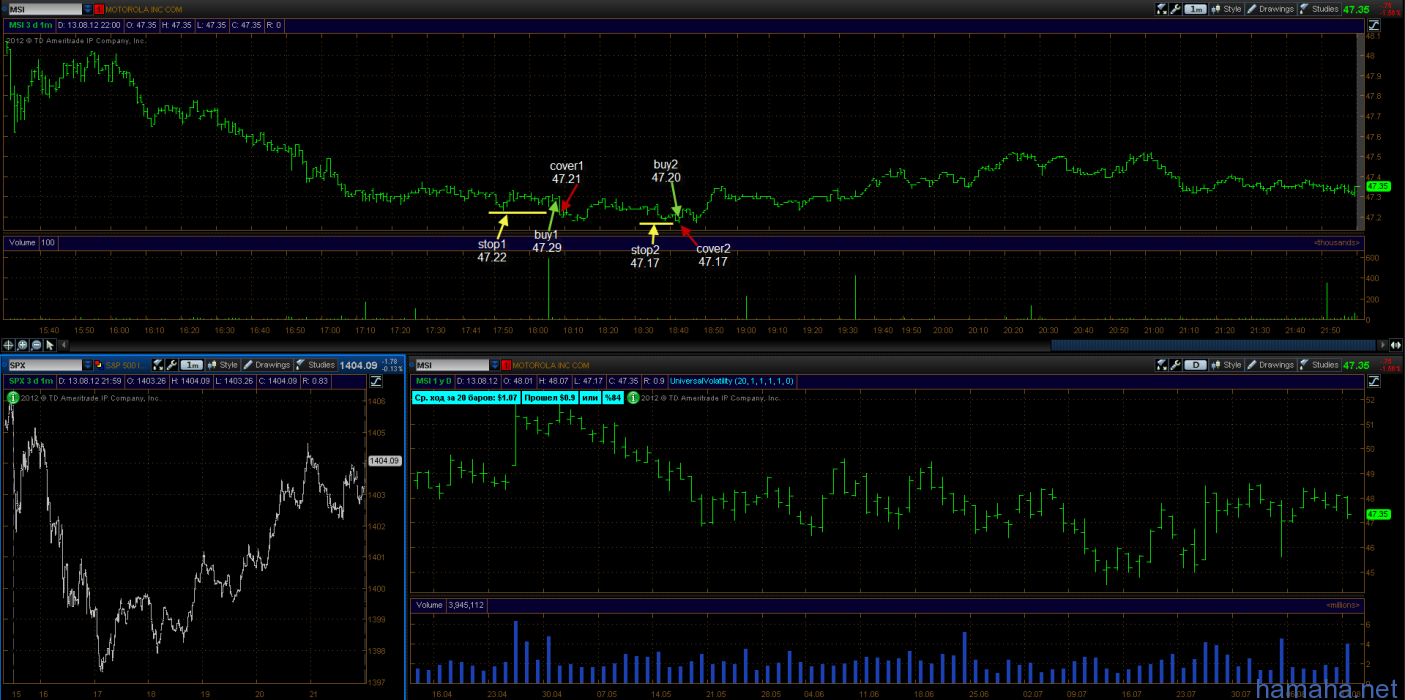 trading day 13.08.12